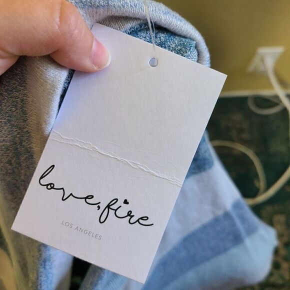 NWT Love Fire Striped Mockneck Top - Picture 9 of 9